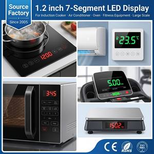 Display LED a 7 Segmenti da 1,2 Pollici, 1 Cifra, Stile Inclinato, Prezzo di Fabbrica, per Sistemi di Amperometri Elettronici - Product Image 3
