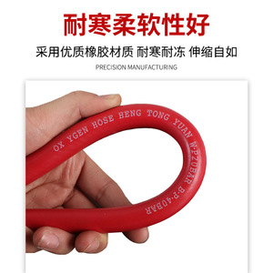 Manguera de goma 612, 10mm de diámetro exterior, alta presión, para soldadura, corte, color rojo Coral, azul - Product Image 2