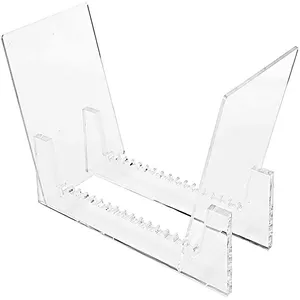 Record Display Stand Clear Acrylic LP Rack Holds up to 50 Album Lp's Functional Rack Design Perfect Acrylic Record Holder