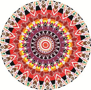 Toptan lüks hafif hızlı kuru plaj havlusu daire desen kişiselleştirilmiş çevre dostu spor tasarım - Product Image 5