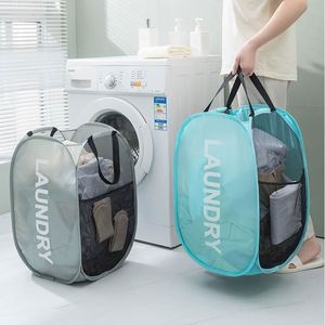 Pop-up Laundry Hamper <b>Collapsible</b> Mesh Clothes <b>Storage</b> Laundry Basket - Product Image 2