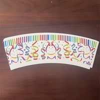 Ventail de gobelet en papier jetable, imprimé sur mesure, enduit de PE, écologique, pour la fabrication de gobelets à café