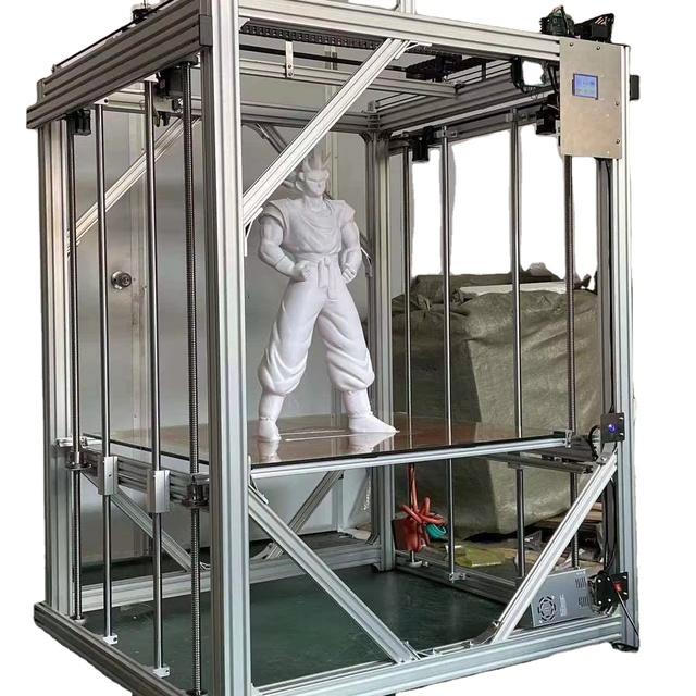 ActionLasers Custom-Sized High Accuracy FDM 3D Printer with Auto Leveling Heated Bed Dual Extruder 1 Year Warranty for Rapid Prototyping