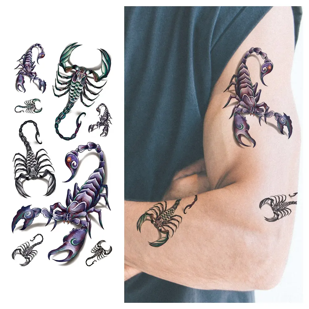 Custom 3D temporary tattoo Waterproof fake tattoo sticker tattoos for man women hand tatoo