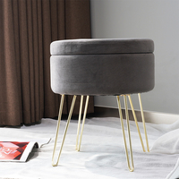 Nordische Möbel moderner Luxus Sofa Fuß mit Gold Edelstahl Bein Ottomane Hocker