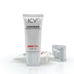 Emballage cosmétique en PE blanc de 30 ml avec logo imprimé sur écran, tubes vides de 100 ml, bouchon carré à vis, soins de la peau - Product Image 3