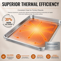 Plaque de cuisson en aluminium en gros 400x600mm, épaisseur 1,4mm, plateau personnalisé pour boulangerie commerciale
