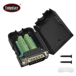 DB15ตัวเชื่อมต่อ D-SUB 15พิน16-30 AWG ตัวผู้ตัวเครื่องทองเหลืองชุบนิกเกิลสีดำ ZSA3021คอมปัตต์ตามสั่ง - Product Image 1