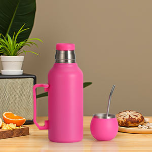 Bouteille isotherme élégante et classique en acier inoxydable, gourde, tasse, 6-12H, grande capacité, <span class=keywords><strong>anti</strong></span>-<span class=keywords><strong>fuite</strong></span>, antidérapante, pour la maison, les voyages en plein air - Product Image 3