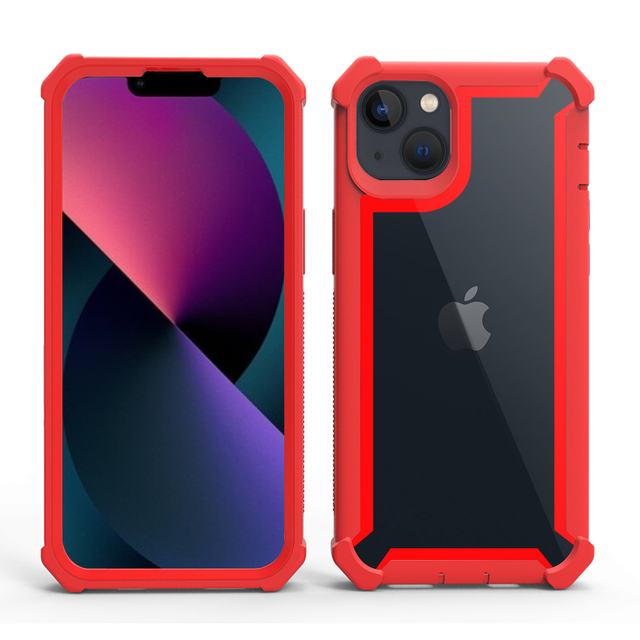 Heavy Duty Case for iPhone 14 13 12 Pro Max Hybrid PC+TPU Shockproof Defender Space Phone Case