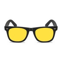 Lunettes de vision nocturne anti-reflets, anti-UV, bloquant la lumière bleue, pour jeux sur ordinateur, unisexes, favorisant le sommeil, lunettes carrées
