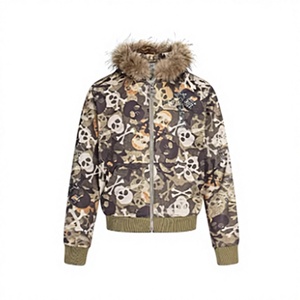 <span class=keywords><strong>Felpa</strong></span> <span class=keywords><strong>con</strong></span> Cappuccio Antivento di Alta Qualità per Uomo, Personalizzabile, <span class=keywords><strong>con</strong></span> Colletto a Teschio e Giacca Baseball Mimetica - Product Image 1