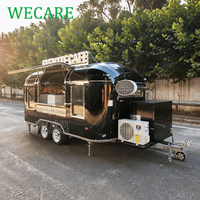 WECARE Bar d'événements en plein air, camion de restauration mobile personnalisé pour shawarma, churros, poulet frit, kebab, barbecue, avec équipement de cuisine complet