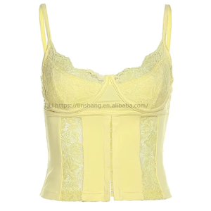 Sexy Summer Lace <b>Spaghetti</b> <b>Straps</b> Sweetheart Bust Going Out Corset Crop Tops for Women Fashion - Product Image 5
