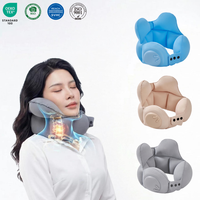 Oreiller compact en forme de U, anti-fuite, stabilisateur de tête, soutien ergonomique, pour le sommeil, le bureau, la sieste, oreiller de voyage gonflable pour le cou