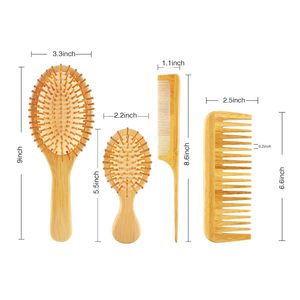 Masajeador de cuero cabelludo al por mayor y peine para aceite, cepillo de madera para champú, cepillo para cuero cabelludo, dispositivos masajeadores de silicona y bambú para el cuero cabelludo - Product Image 3