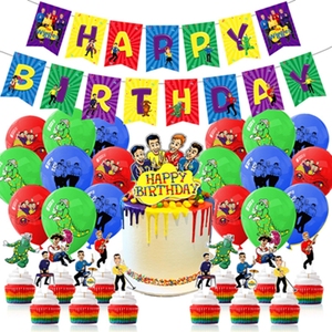 Suministros para fiesta de cumpleaños de <span class=keywords><strong>la</strong></span> banda, decoración de fiesta para adultos, cartel de feliz cumpleaños, globo, tarta, X4222 - Product Image 1