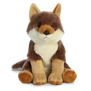 Hot sale custom peluches wolf stuffed animal coyote plush toys jungle animals