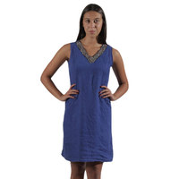 Robe de plage d'été pour femme, au-dessus du genou, à sequins, col en V, coupe ample et décontractée, grande taille, respirante, écologique, vêtement de vacances naturel