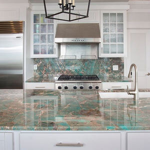 Nouvelle <span class=keywords><strong>dalle</strong></span> de comptoir en pierre de marbre Quartzite vert royal pour carrelage mural intérieur - Product Image 1