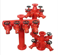 Système d'alimentation en eau OEM ODM 1.6MPA Hydrant d'incendie extérieur à poteau en fonte 2 voies 3 voies