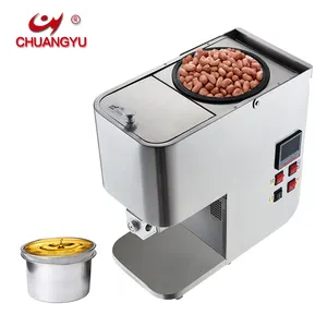 Chuangyu 1000W Cold& Hot Press Intelligent Control Organic Oil Maker Machine Auto Oil Extractor Expeller with Roasting Function
