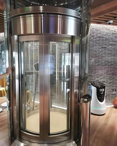 3m sistem Lift Lift rumah kaca elektrik, sistem pintu Lift rumah 2 Stop satu lantai, Lift kaca elektrik Italia - Product Image 5