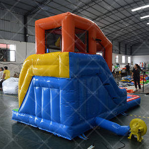 Commercial PVC vinyle enfants toboggan eau enfant en bas âge grande piscine d'eau gonflable cavalier plein d'entrain extérieur arrière-cour fête amusant jouets d'eau - Product Image 5