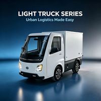 Fourgonnette de transport électrique L7e à carrosserie fermée, batterie lithium, autonomie 201-300 km, moteur 50 kW, mini-camion municipal pour le transport de matériaux en milieu urbain