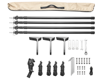 ADA OVERLAND Auvent de toit de véhicule imperméable à 270 degrés avec toile Rip-Stop, auvent latéral universel pour SUV, camions et fourgonnettes