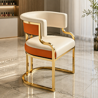 Style brillant assorti aux couleurs, salon de manucure, chaise pour client, haut de gamme, élégant et tendance.