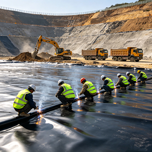 Glatte HDPE-Geoliner-Rolle für Langanhaltende Wasserdichtigkeit in Umwelttechnischen Projekten - Product Image 6