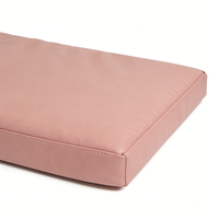 Lit pour chat et chien Yang Yang Pet Tech en tissu, luxueux, rose, rectangulaire, amovible, lavable, antidérapant, avec mousse à mémoire de forme
