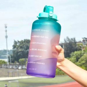 3.78L Large <b>Gallon</b> Water <b>Bottle</b> with Time Marker & Straw Tritan BPA Free Motivational Outdoor Sports Water <b>Bottle</b> - Product Image 4