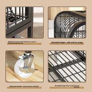 Aikell Wire <span class=keywords><strong>Cat</strong></span> Villa - Struttura per gatti a tre/quattro livelli, spaziosa, con toilette e area di gioco, all'ingrosso - Product Image 4