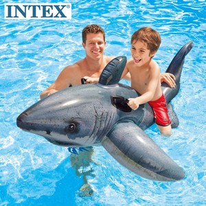 Nouveau design Intex 57525 Jouets gonflables <span class=keywords><strong>requin</strong></span> pour <span class=keywords><strong>piscine</strong></span>, flotteur <span class=keywords><strong>requin</strong></span> blanc géant à monter - Product Image 1