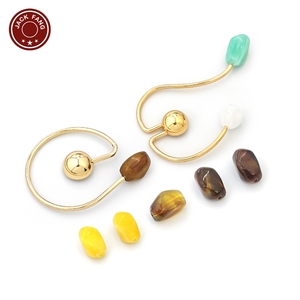 Conector de bikini, herrajes para trajes de baño, hebilla de forma irregular, vestido con flecos de cuentas para mujer, decoración metálica personalizada, hebilla de anillo con cuentas. - Product Image 3