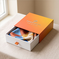 Nouvelle conception de boîte à tiroir en carton rigide, boîte personnalisée avec logo personnel pour l'emballage de cadeaux, foulards, serviettes, sous-vêtements, chaussettes, boîte à tiroir en papier