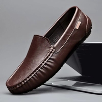 Nouvelles Chaussures Homme en Cuir Véritable 2026 Kj 2025 – Mocassins Décontractés à Semelle Souple Tendance, Personnalisables avec Logo – Vente Chaude