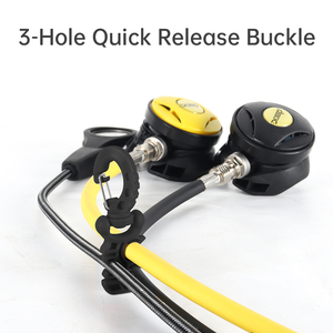 Hebilla de Liberación Rápida de 3 Orificios para Regulador de Buceo, Clip Giratorio 360° para Manguera Secundaria Octopus, Accesorio para Equipo de Buceo - Product Image 5
