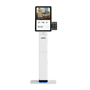Vendita calda 32 pollici Touch Screen Self Service chiosco ricevuta stampante scanner di codici a barre chiosco di pagamento per ristorante