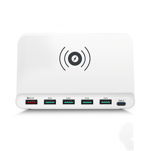 <span class=keywords><strong>Cargador</strong></span> rápido 3 en 1 tipo C, 5 puertos USB, <span class=keywords><strong>cargador</strong></span> inalámbrico para iphone 14 Pro Max, <span class=keywords><strong>samsung</strong></span> <span class=keywords><strong>Galaxy</strong></span> S22, productos al por mayor, 3,0 - Product Image 5