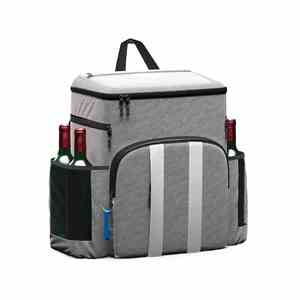 Sac isotherme à double bandoulière grande capacité avec logo personnalisé, en tissu épais, pour pique-nique et repas en extérieur, style tendance - Product Image 2