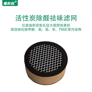 Round <b>Hepa</b> Car <b>Air</b> Filter LHC-223516 Activated Carbon <b>Purifier</b> Element 99.99 Efficiency For Vehicle Use - Product Image 3