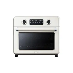 Oven Penggoreng Udara 25L, Pemanggang Roti Layar Sentuh LED dengan Interior Anti Lengket untuk Memasak Lemak Rendah, Dehidrator,