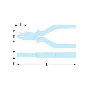 FACOM-187,16 CPESLS 187. Alicates combinados CPESLS-EAN 3662424028397 HERRAMIENTAS ATADAS ALICATES Y CORTADORES ATADOS - Product Image 2