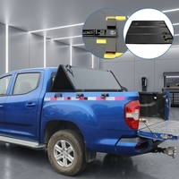 Couverture de benne rigide pliable en trois parties en alliage d'aluminium robuste, durable, 5,0 pi - 5,4 pi pour Toyota Hilux Revo/ Rocco/Navara NP300/Ford F150