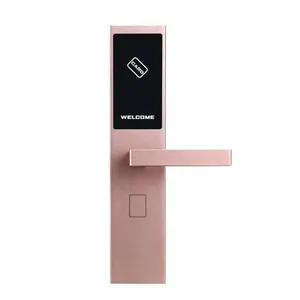 Akıllı otel kilidi üreticisi Swiping kart sensörü RF kart ahşap kapılar için anahtar kapı kilitleri