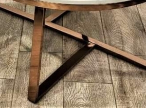 Grande table basse ronde moderne de luxe en marbre haut de gamme - Product Image 3