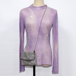 T145 Fashion <strong>Rhinestone</strong> tank <strong>Tops</strong> Custom <strong>Rhinestone</strong> <strong>Mesh</strong> <strong>Top</strong> Wholesale <strong>Rhinestone</strong> <strong>Top</strong> - Product Image 1